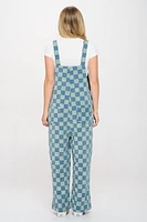 70's Checkered Flared Overall