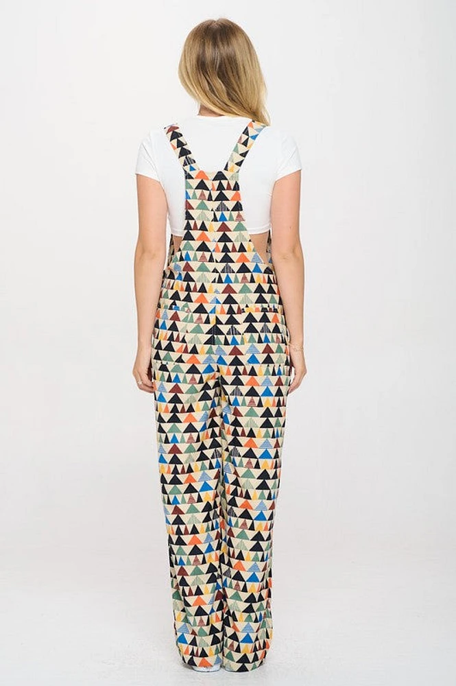 Triangle Print Overall