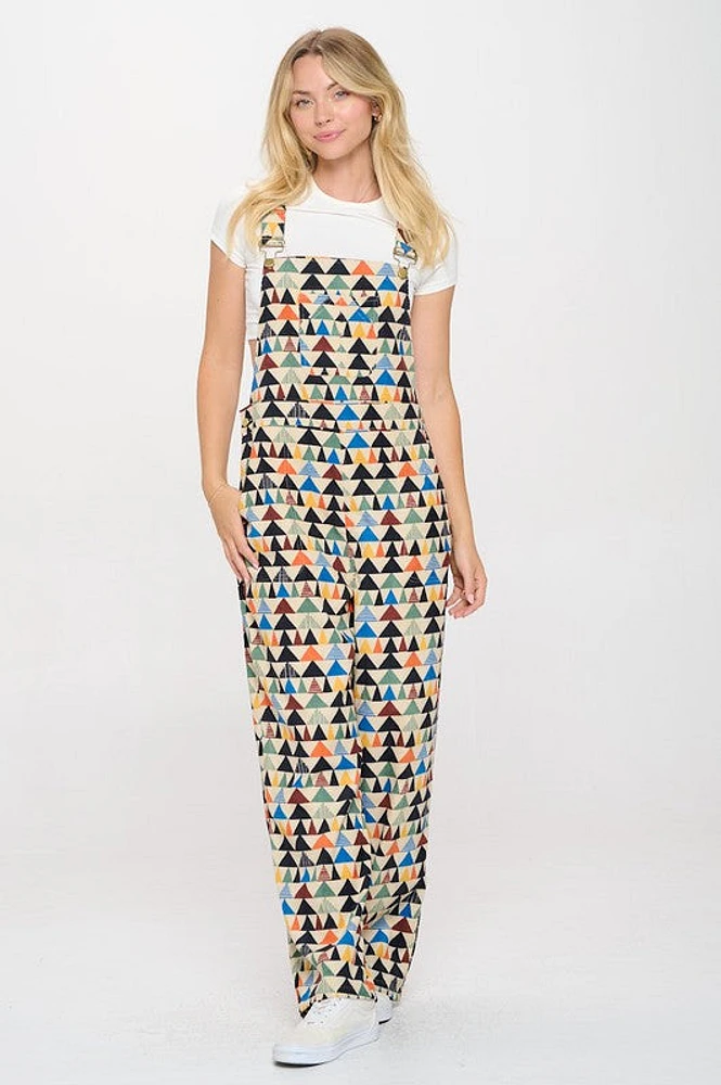 Triangle Print Overall