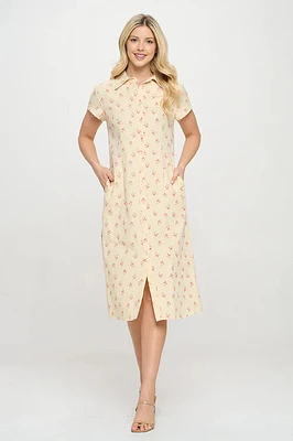 Sweet Cherry Print Dress
