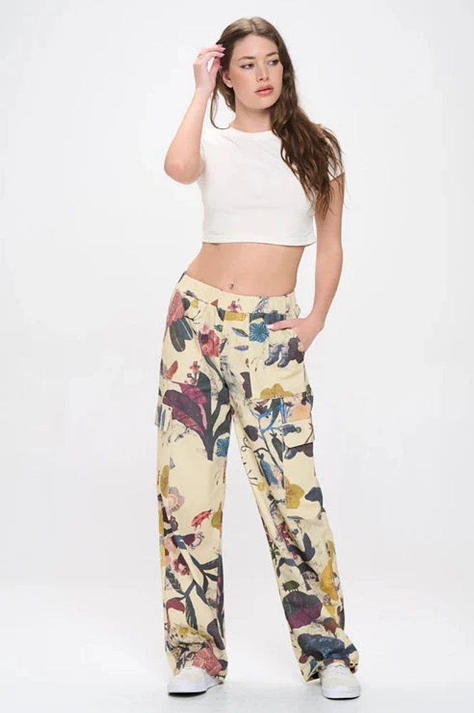 Botanical Cargo Pants