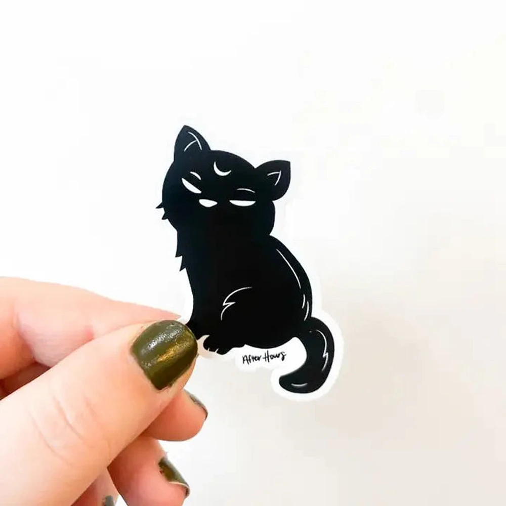 Baby Black Cat (Superstitious Mini) Sticker