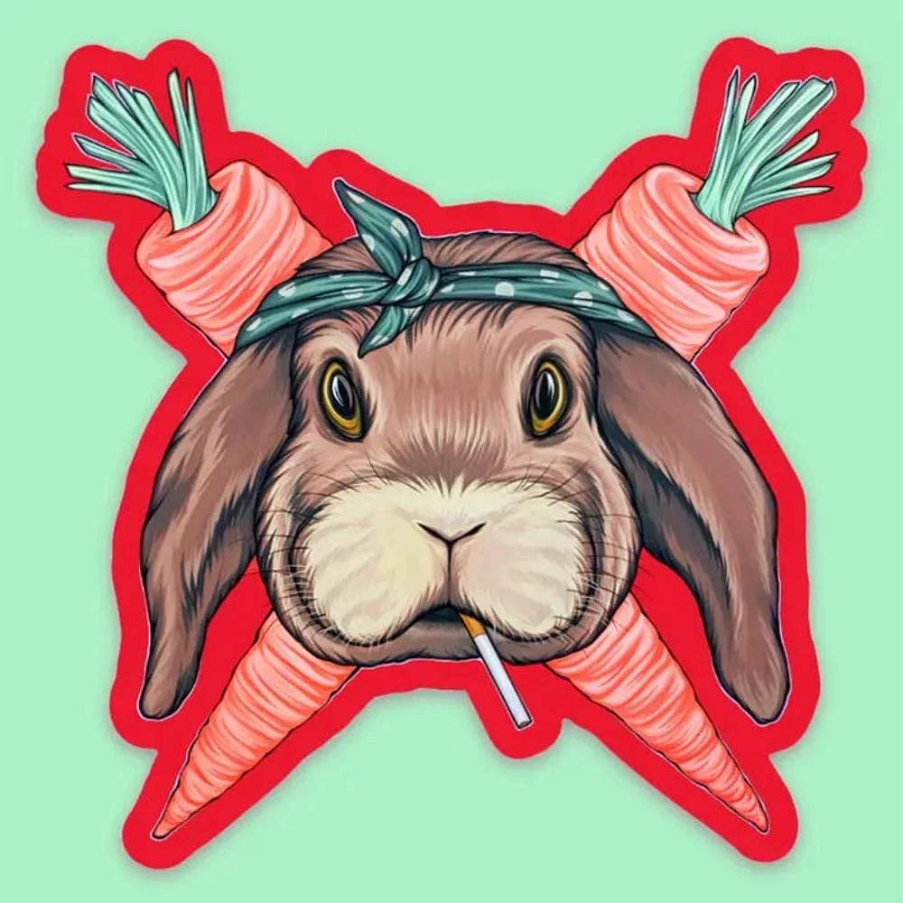 Bad Ass Bunny Sticker