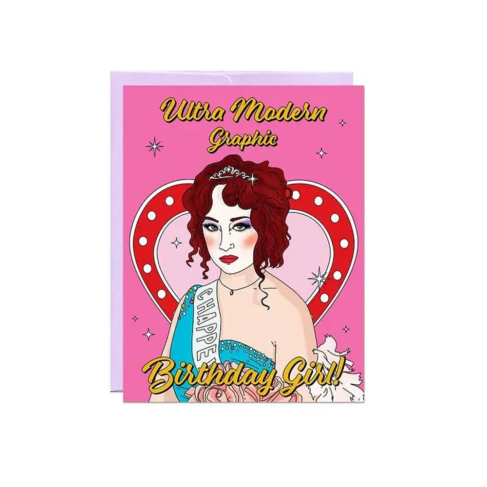 Ultra Modern Birthday Girl Birthday Card