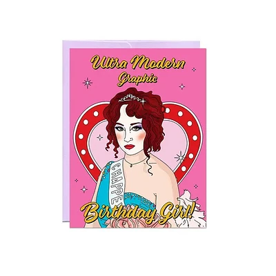 Ultra Modern Birthday Girl Birthday Card