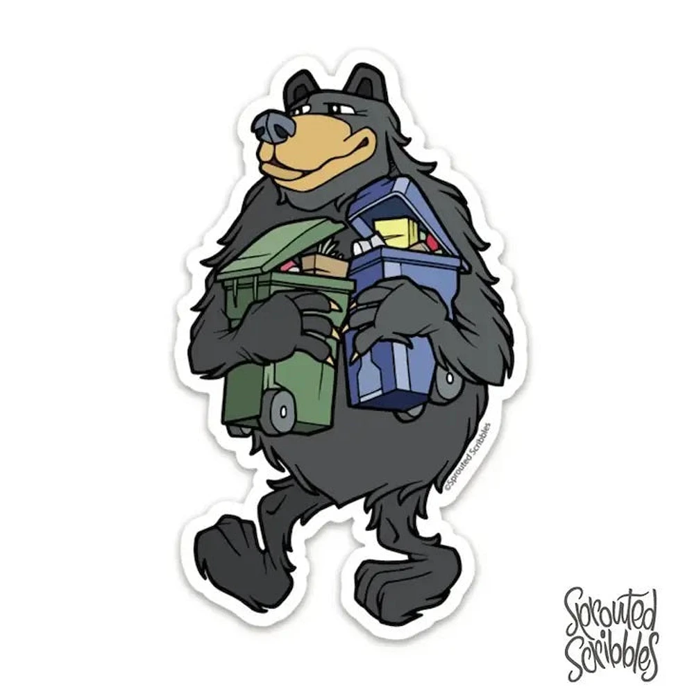 Grocery Getter Bear Sticker