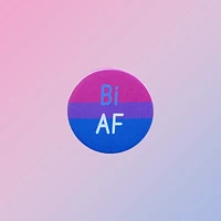 Bi AF Bisexual Pin