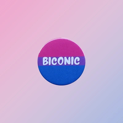Biconic Bisexual Pride Pin