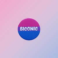 Biconic Bisexual Pride Pin