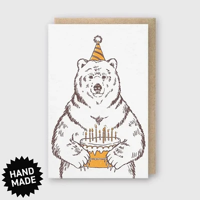 Grizzly Bear Birthday Card