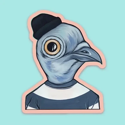 Pegatina de vinilo Bird Boi