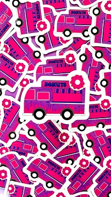 Bisexual Donut Food Truck Sticker