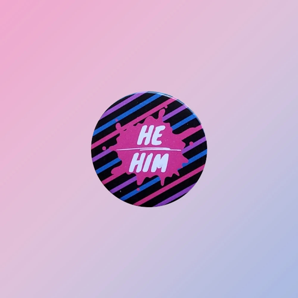 Bisexual He Him Pin