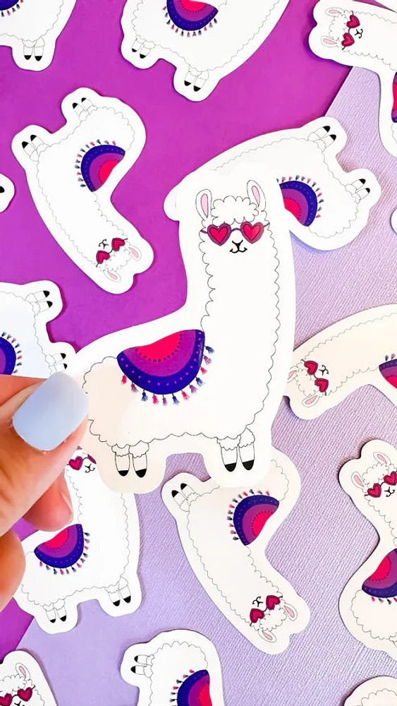 Bisexual Llama Sticker