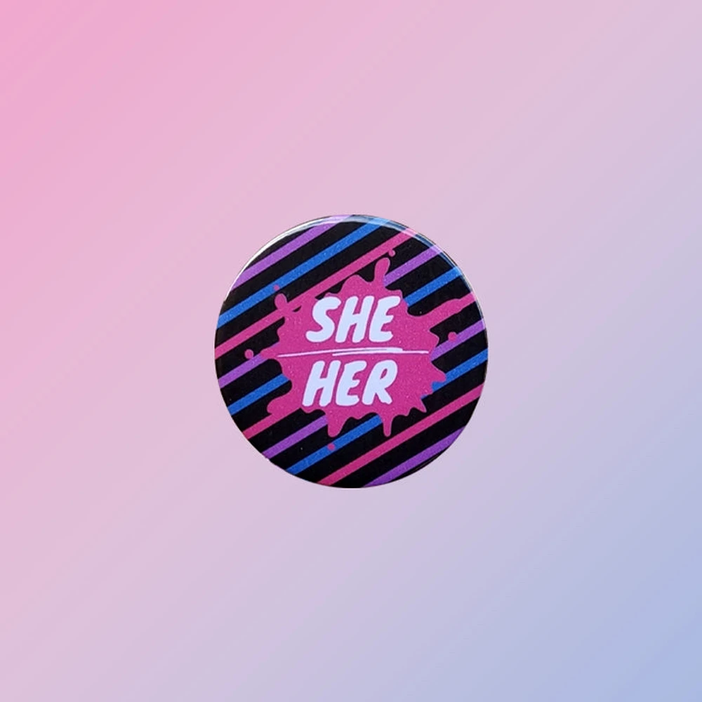 Bisexual She Her Pin