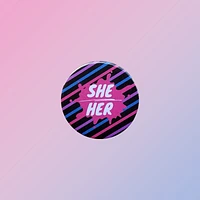 Bisexual She Her Pin