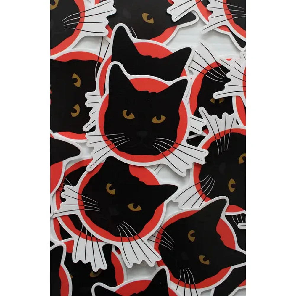 Black Cat Sticker