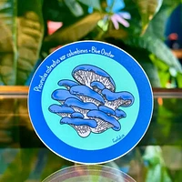 Blue Oyster Mushroom Sticker