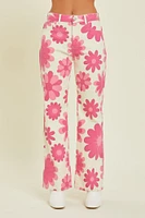 Pantalones con estampado floral