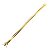 8mm 18Kt Gold IP Miami Cuban Chain Bracelet