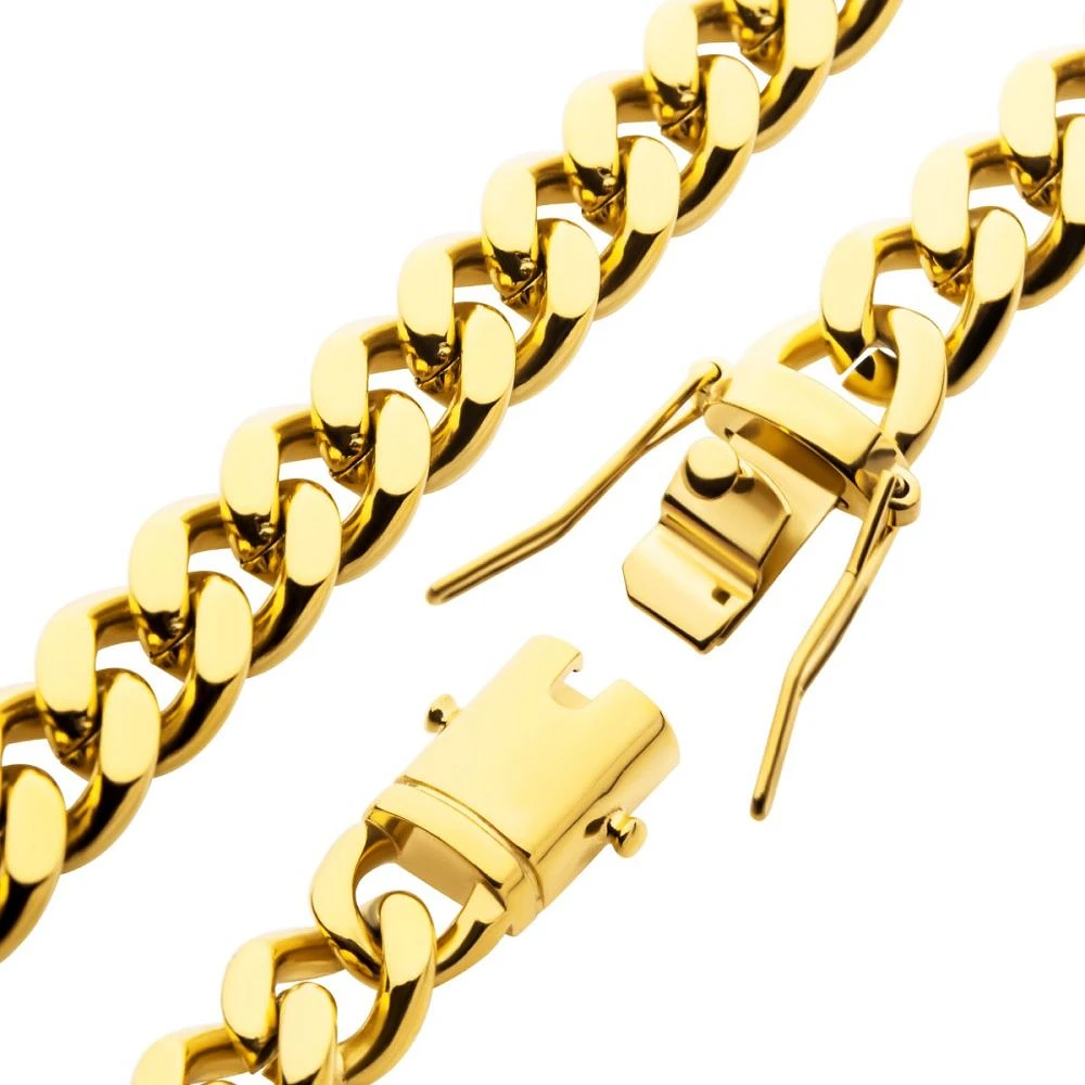 Pulsera Cadena Cubana Miami IP Oro 18kt 8mm