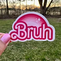 Pink Bruh Sticker