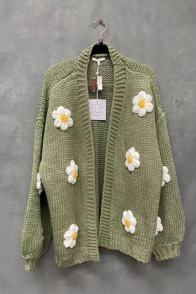 Cardigan en tricot Plus avec manches à bulles