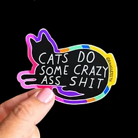 Les chats font des conneries folles Sticker