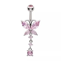 Butterfly 3 Prong Gem Dangle