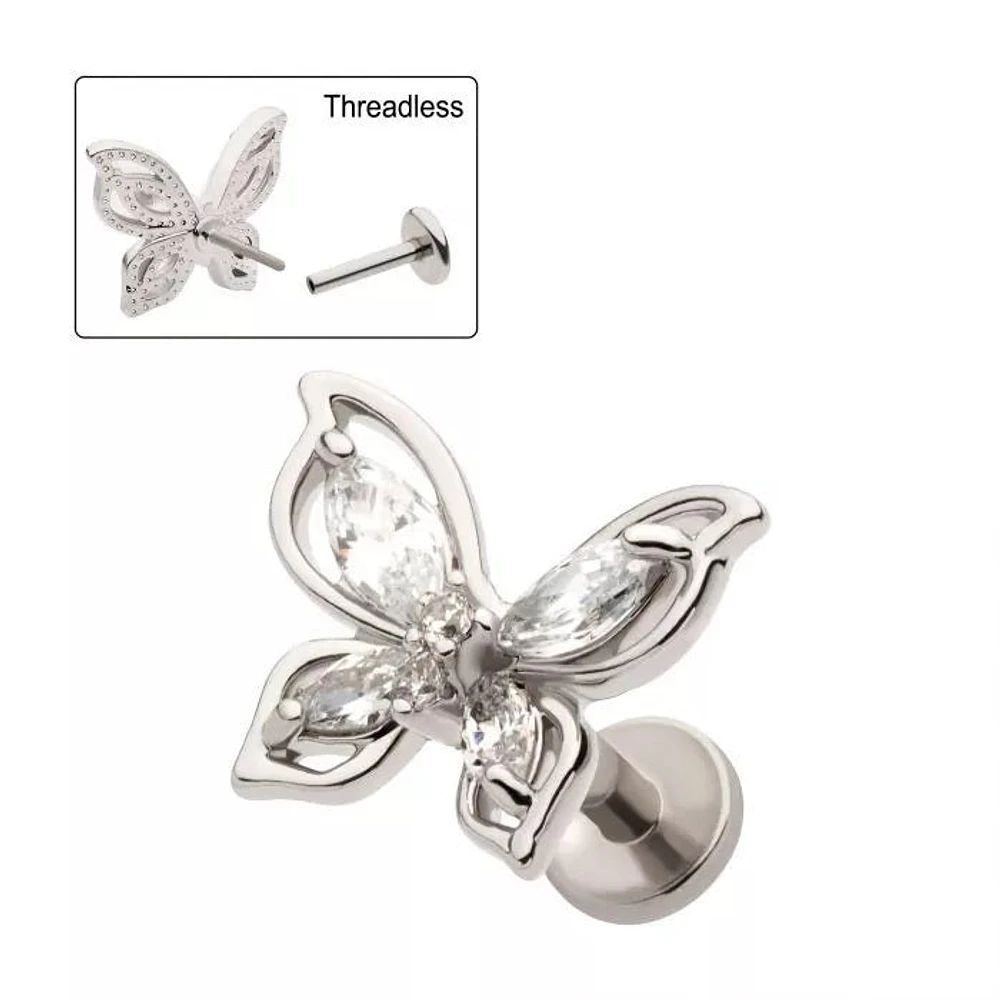 Butterfly Marquise Gems Cartilage