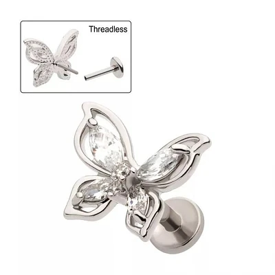 Butterfly Marquise Gems Cartilage