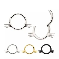 16g Cat Whiskers Hinged Hoop