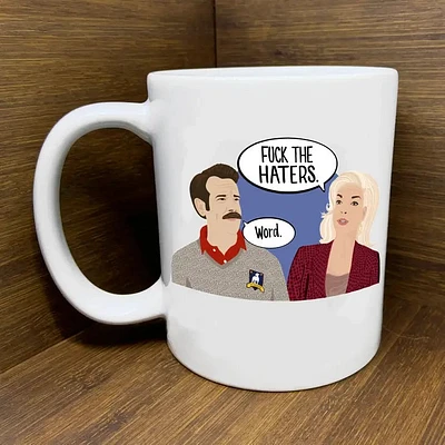 A la mierda los enemigos Ted Lasso Taza