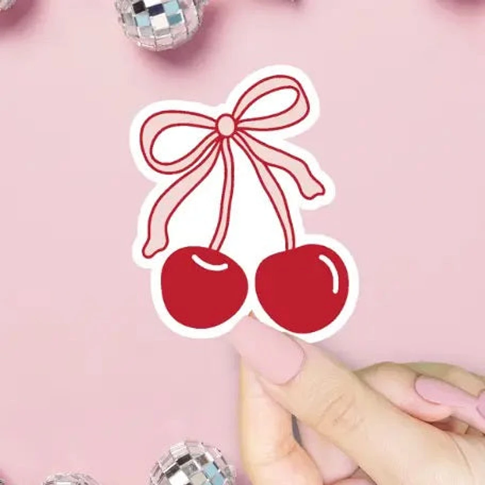 Coquette Cerises Sticker