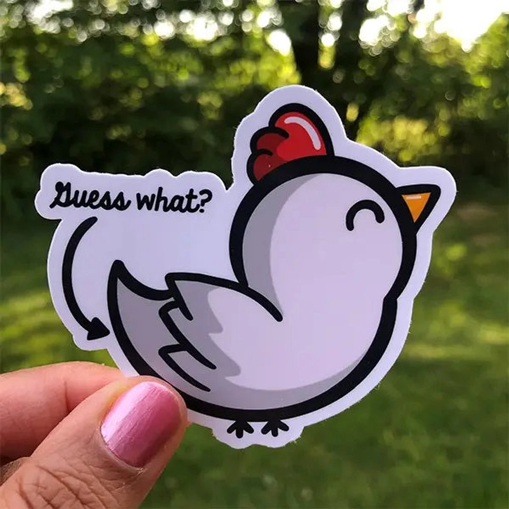 Chicken Butt Sticker