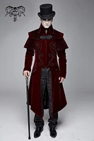 Manteau d'hiver gothique rouge Plus