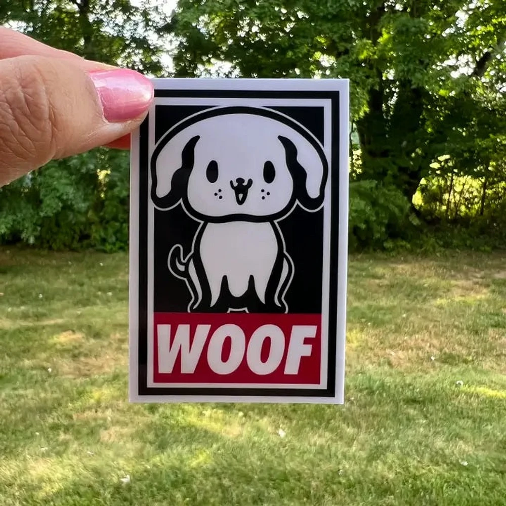 Cute Dog Bark Sticker