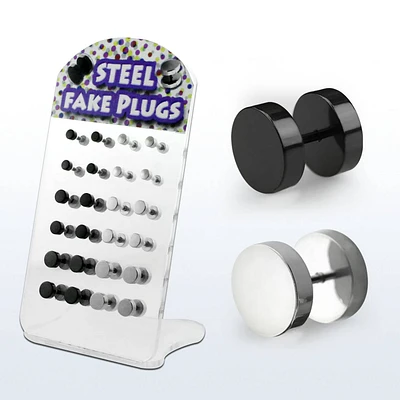 Steel Round Fake Plugs