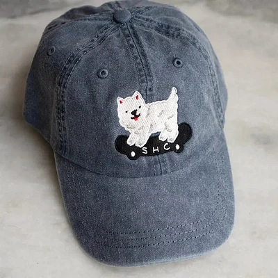 SK8 Dawg Dad Hat Dark Blue