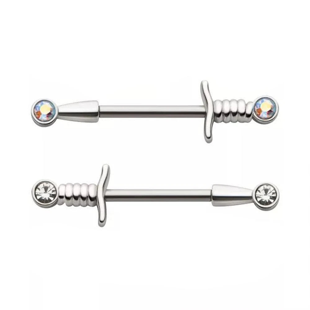 Dague Bez Gem Nipple Barbell