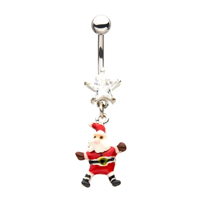 Dancing Santa Dangle Navel