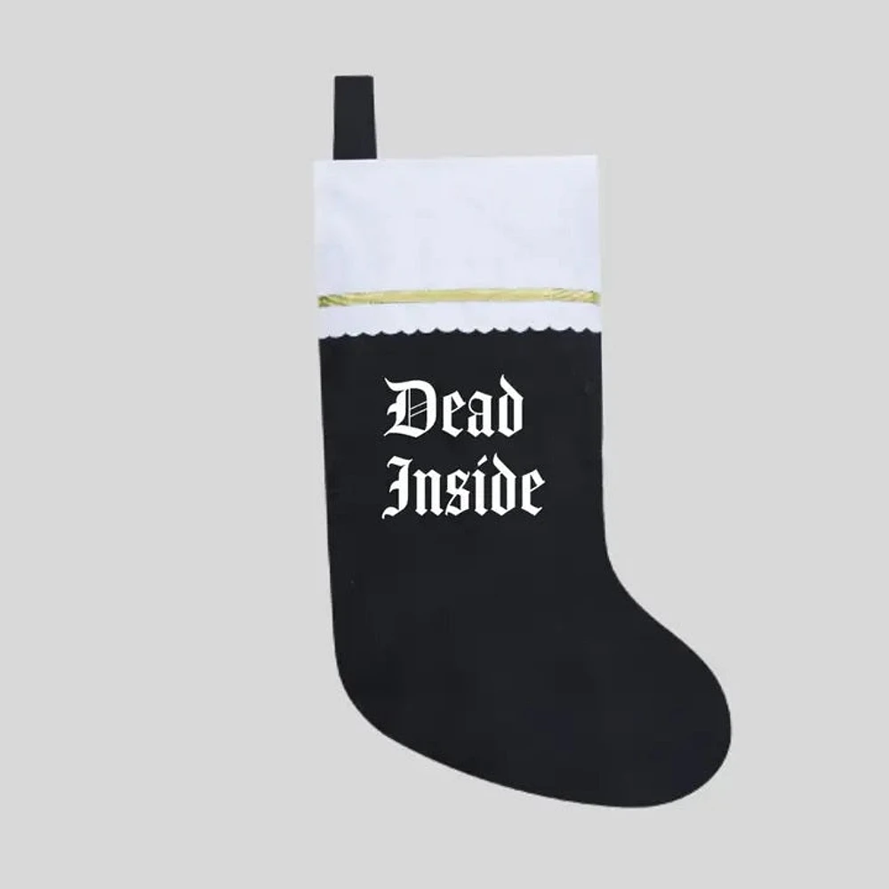 Dead Inside Goth Christmas Stocking