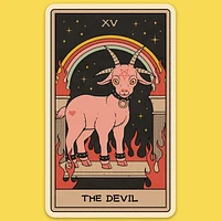 Devil Tarot Card Sticker