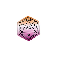 Lesbian DND Dice Vinyl Sticker