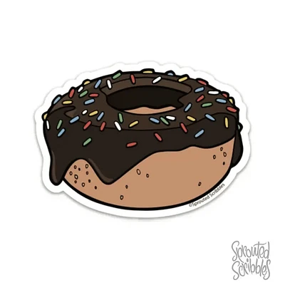 Comida de donut Pegatina