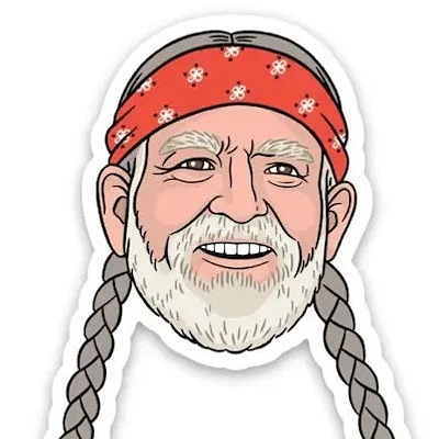 Willie Nelson Sticker