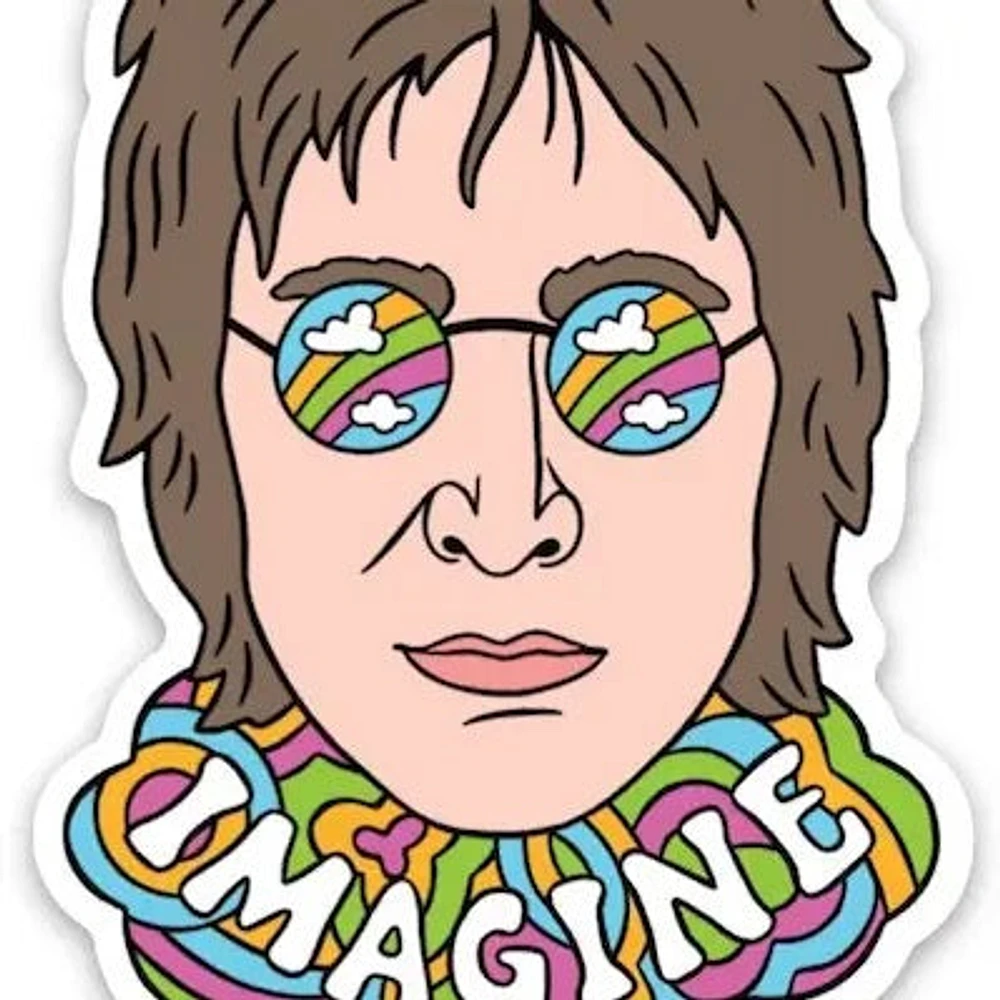 John Lennon Pegatina