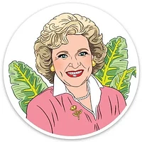 Betty White Sticker