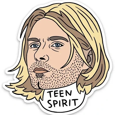 Kurt Teen Spirit Sticker