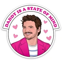 Pedro Pascal Daddy Die Cut Sticker